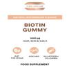 Biotin Gummy 1 Bottle 60 Gummies Watermelon Flavour Vitamin B7 Hair Nails and Skin Growth Gummies Hair Vitamins Suit for Vegans view 3