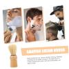 Angoily Beard Shaving Brush Wooden Handle Boar Bristle Shave Cream Brush Mens Grooming Tool for Salon and Home Use Hair Styling and Facial Hair Care view 2