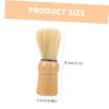 Angoily Beard Shaving Brush Wooden Handle Boar Bristle Shave Cream Brush Mens Grooming Tool for Salon and Home Use Hair Styling and Facial Hair Care view 3