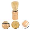 Angoily Beard Shaving Brush Wooden Handle Boar Bristle Shave Cream Brush Mens Grooming Tool for Salon and Home Use Hair Styling and Facial Hair Care view 4
