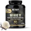 Beast Whey Protein Powder 2kg - 67 Servings - High 21g per Shake - Vanilla Protein Powder view 1