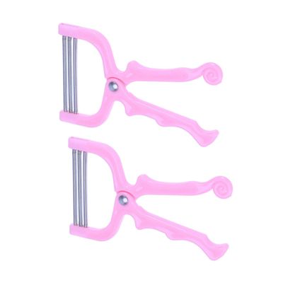 Angoily Manual Facial Hair Remover Threader 2pcs Pink Face Hair Epilator Tool for Women
