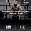 Beast Whey Protein Powder 2kg - 67 Servings - High 21g per Shake - Chocolate Protein Powder view 4