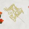 FLORCMET Gold Glitter Happy 80th Birthday Cake Topper - Cheers to 80 Years Cake Topper, 80 & Fabulous Cake Decoration for Hello 80th Birthday Anniversary Party Cake Decorations Supplies (15th) (70th) view 3
