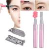 Portable Eyebrow Trimmer Facial Hair for Women Mini Face Haver Remover Trimmer for Brows Face Bikini Underarm Leg Body Hair Remover view 2