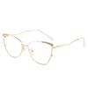 PARWANA Clear Vision Computer Readers Eyeglasses Oversized Reading Glasses Blue Light Blocking Cat-Eye Flat Light Mirror (Color : Wihte, Size : +150) view 1