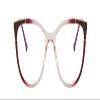 PARWANA Oversized Computer Readers Women Fatigue Relieve Blue Light Blocking Reading Glasses Cat-Eye Flat Light Mirror (Color : Red, Size : +100) view 2