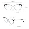 PARWANA Oversized Computer Readers Women Fatigue Relieve Blue Light Blocking Reading Glasses Cat-Eye Flat Light Mirror (Color : Red, Size : +100) view 3