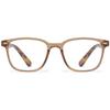 ABETOS Retro Reading Glasses for Women Men Blue Light Blocking Fashion Eyeglasses Vintage Rectangular Frame Lightweight Comfortable Computer Readers with Spring Hinges, Transparent Brown 2.0 view 1