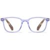ABETOS Retro Reading Glasses for Women Men Blue Light Blocking Fashion Eyeglasses Vintage Rectangular Frame Lightweight Comfortable Computer Readers with Spring Hinges, Transparent Purple 3.0 view 1