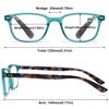 ABETOS Retro Reading Glasses for Women Men Blue Light Blocking Fashion Eyeglasses Vintage Rectangular Frame Lightweight Comfortable Computer Readers with Spring Hinges, Transparent Purple 3.0 view 3