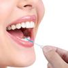 220 Pieces Interdental Brushes Dual-Use Dental Brushes Tooth Gap Brushes Silicone Dental Floss Sticks Portable Tooth Floss Picks for Braces Oral Cleaning-Blue view 4