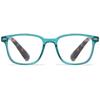 ABETOS Retro Reading Glasses for Women Men Blue Light Blocking Fashion Eyeglasses Vintage Rectangular Frame Lightweight Comfortable Computer Readers with Spring Hinges, Transparent Blue 2.5 view 1