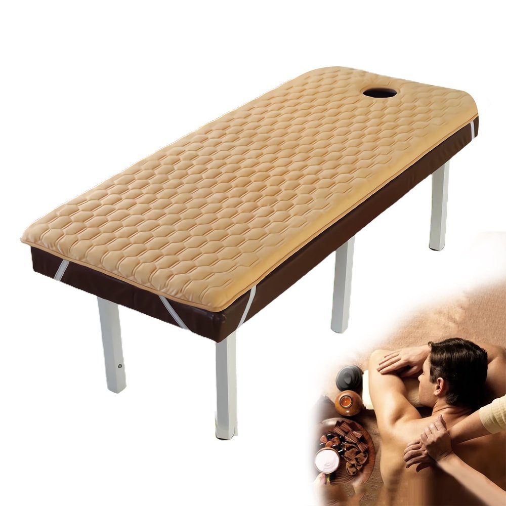 LXJDDLD Lash Bed Mattress Pad,Massage Table Lash Bed Mattress Topper Memory Foam,Non-Slip Spa Bed Padding,Massage Accessories Protective Pad with Breathe Hole&Elastic Bands,5cm,R 70x190cm