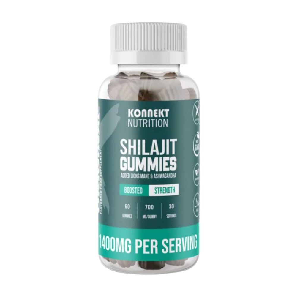 Shilajit Gummies - Organic Himalayan Shilajit | 60 Gummies | 85+ Trace Minerals - Rich with Fulvic and Humic Acid Content | Boosts Strength, Energy and Immunity