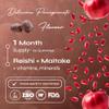 Known Tasty Immunity Mushrooms Gummies - Reishi, Maitake, Vitamin C, Zinc & Selenium - Natural Pomegranate Flavour - 60 Vegan Gummies, 1 Month Supply view 3