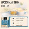 Apigenin 600mg, Optimal Dose Liposomal Apigenin Softgels for Sleep, Relaxation & Mood, Powerful Flavonoid, with Fisetin, Quercetin and Theaflavins (60 Count (Pack of 1)) view 4