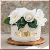 12 Pcs Acrylic Love Heart Cake Topper, Gold Heart Cake Toppers, Valentine's Day Cake Decoration, Wedding Cake Toppers, Anniversary Engagement Birthday Party Supplies view 2