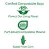 100 Organic Waste Bags 10 L, Bin Liners for Compost Containers, 5 Rolls, Pack of 100 Kitchen Food Bin Bags, Biodegradable Bags, Organic Waste Bags for Kitchen view 2
