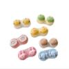KCHYCV Mini Portable Cute Contact Lens Case, Women Cute Cartoon Lens Container, Travel Set Girl Gift (Color : Rabbit) view 1