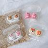 KCHYCV Mini Portable Cute Contact Lens Case, Women Cute Cartoon Lens Container, Travel Set Girl Gift (Color : Rabbit) view 3