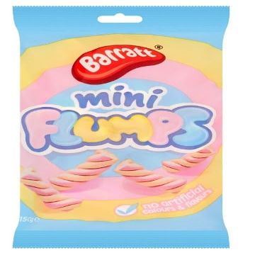 3 x Barratt Mini Flumps 150G Delicious Tasty And Twisty Treat Gift Hamper For Birthday,Christmas,Easter Sold By Kidzbuzz