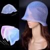 ZPFDSG Highlighting Cap Reusable Silicone Coloring Highlighting Dye Cap Hat Safety Breathable Hook Women Styling Tool DIY Hair Dyeing Tool. (Color : 1pcs-pink) view 2