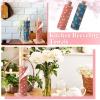 Redbaker 50 Pcs Reusable Paper Towels Paperless Reusable Cotton Cloths Absorbent Washable Paper Towels with Roll Kitchen Dishcloth for Kitchen Paperless Dishcloths(Vintage) view 2