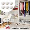 6 Pieces of Wool Dryer Balls, 1 Piece of Cotton Bag, Ecological Drying Balls, Sustainable Use Drying Balls, Felt Balls, Clothes are Fluffy and Soft, Suitable for Tumble Dryers (White) view 3