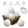 6 Pieces of Wool Dryer Balls, 1 Piece of Cotton Bag, Ecological Drying Balls, Sustainable Use Drying Balls, Felt Balls, Clothes are Fluffy and Soft, Suitable for Tumble Dryers (White) view 4