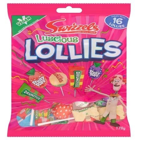 3 x Swizzels Luscious Lollies 176G Delicious Tasty And Twisty Treat Gift Hamper For Birthday,Christmas Sold By Kidzbuzz