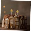 ABOOFAN 70pcs Star Cake Decorating Ornament Paper Cups Cupcakes Toppers Dessert Picks Toppers para Comida Disposable Cupcake Topper Cake Picks Cake Topper for Party Child Accessories Wood view 4