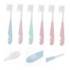 Gatuida Soft Bristle Cartoon Boy Girl Toothbrush Cleaning Tool for Boys and Girls Supple Bristle Toothbrush in Storage Bucket Random Color view 2