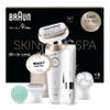 Braun Silk-pil 9 Flex SkinSpa, Epilator with 360 Flexible Head for Easy Hair Removal, Wet & Dry, Lasting Smooth Skin, All-in-One Kit, with Body Mini Shaver, SES9-481 3D, White/Gold view 1