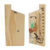 HWGING Gauge Sand Timer Sauna Thermometer Hourglass 15 Minute Sand Timer Golden Wood 0 to 140 Celsius Degree Temperature Gauge Wall Mount Sauna Accessory view 3