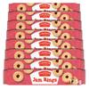 Crawford's Jam Ring Biscuits, Classic Shortbread with Sweet Jam-Filled Centre, 125 g (Pack of 12) view 1