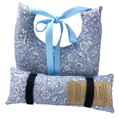 Customisable 10"x9" Underarm Cushion for Single Mastectomy Pillow Lumpectomy Augmentation Gift Set +10" Seatbelt Pad, Breast Cushion Pillow SLNB Top Surgery (DELPH FLORAL)