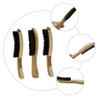 DOITOOL 3pcs Natural Boar Bristles Beard Brush for Men Shaving Care Kit for Dad Boyfriend Random Style view 2