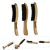 DOITOOL 3pcs Natural Boar Bristles Beard Brush for Men Shaving Care Kit for Dad Boyfriend Random Style view 3