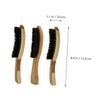 DOITOOL 3pcs Natural Boar Bristles Beard Brush for Men Shaving Care Kit for Dad Boyfriend Random Style view 4