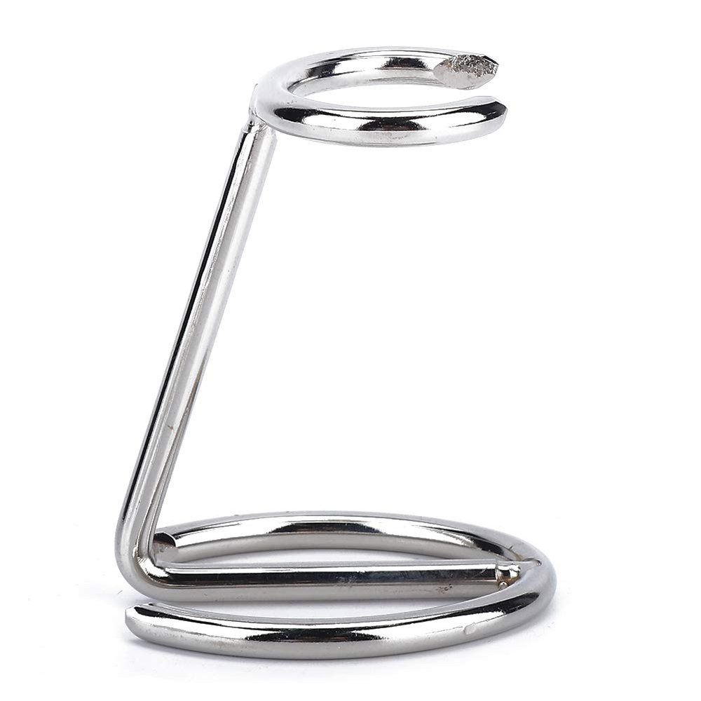 ANKROYU Shaving Brush Stand for Men, Stainless Steel Shaving Holder for Salon Home Travel Use, Shave Accessory Fits Most Shavers and Brushes