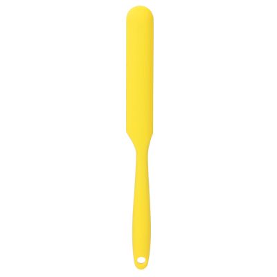 ANKROYU Wax Spatulas, Wax Spatula Melting, Multifunctional Silicone Spatula, Silicone Applicator Spatulas, Hair Removal Wax Bean Scraper, Reusable Scraper Hard, for Home Salon Body Use(Yellow)