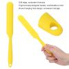 ANKROYU Wax Spatulas, Wax Spatula Melting, Multifunctional Silicone Spatula, Silicone Applicator Spatulas, Hair Removal Wax Bean Scraper, Reusable Scraper Hard, for Home Salon Body Use(Yellow) view 2