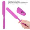 ANKROYU Wax Spatulas, Wax Spatula Melting, Multifunctional Silicone Spatula, Silicone Applicator Spatulas, Hair Removal Wax Bean Scraper, Reusable Scraper Hard, for Home Salon Body Use(Purple) view 2