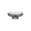 WAOCEO Fruit Bowls Glass Fruit Plate Living Room Coffee Table Household High-end Luxury Style High-end Tall Snack Plate Senior Sense of Transparent Fruit Plate Fruit Basket (Color : A, Size : M) view 1
