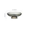 WAOCEO Fruit Bowls Glass Fruit Plate Living Room Coffee Table Household High-end Luxury Style High-end Tall Snack Plate Senior Sense of Transparent Fruit Plate Fruit Basket (Color : A, Size : M) view 2
