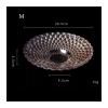 WAOCEO Fruit Bowls High-Grade Light Luxury Style Fruit Plate Home Crystal Glass Living Room Coffee Table Fruit Plate Office Restaurant Fruit Plate Fruit Basket (Color : C, Size : Small) view 2