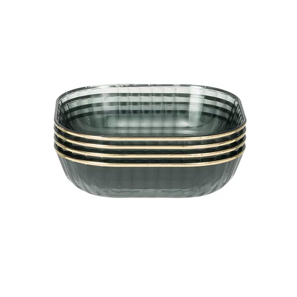 WAOCEO Fruit Bowls Light Luxury Style Snack Tray Fruit Tray Living Room Home Candy Tray Dried Fruit Tray Coffee Table Shelf Tray Fruit Basket (Color : Gris)