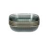 WAOCEO Fruit Bowls Light Luxury Style Snack Tray Fruit Tray Living Room Home Candy Tray Dried Fruit Tray Coffee Table Shelf Tray Fruit Basket (Color : Gris) view 1