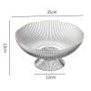 Fruit Bowls Fruit Tray Home Living Room Coffee Table Fruit Basket Candy Tray Snack Placement Tray Snack Tray with Base Fruit Basket (Color : White) view 2
